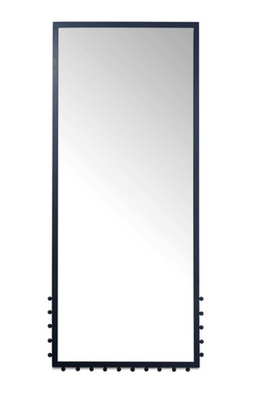 Modern European furniture - Black Iron Floor Mirror - www.oroa.com