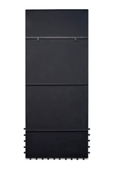 Modern European furniture - Black Iron Floor Mirror - www.oroa.com