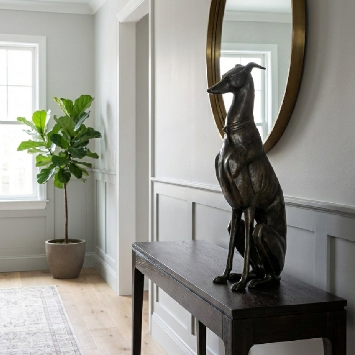 Black Greyhound Sculpture | Novi Living Duke