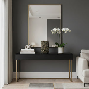 Modern European furniture - Antique Brass Petal Motif Vase - www.oroa.com