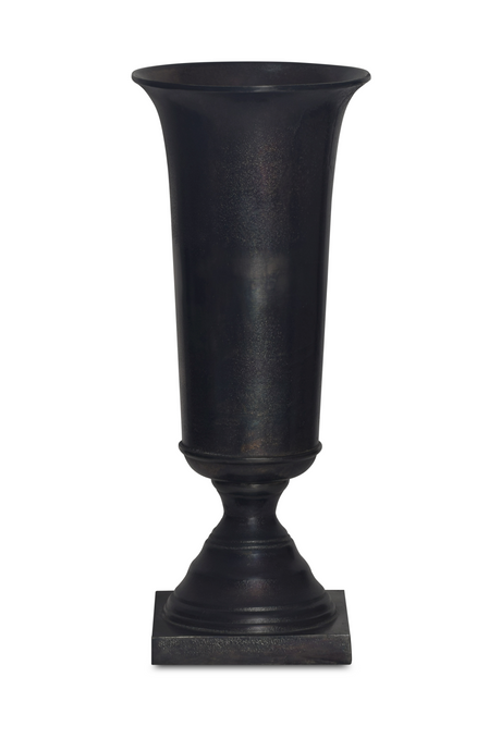Black Cast Aluminum Vase | Novi Living Cassia | Oroa.com