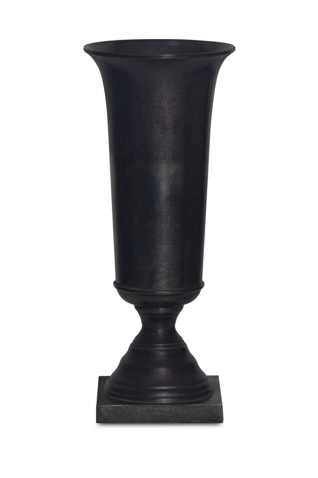 Black Cast Aluminum Vase | Novi Living Cassia | Oroa.com