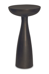 Modern European furniture - Deep Bronze Round Side Table - www.oroa.com