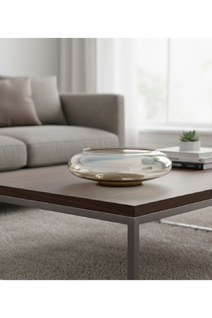 Smoky Brown Glass Bowl | Novi Living Polene | Oroa.com