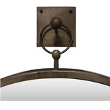 Modern European furniture - Aged Brass Round Mirror - www.oroa.com
