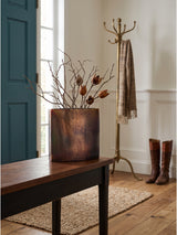 Burnished Copper Oval Vase | Novi Living Laval