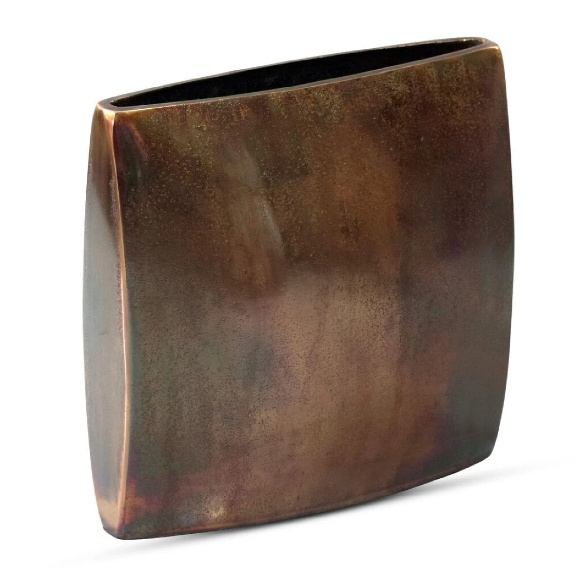 Burnished Copper Oval Vase | Novi Living Laval