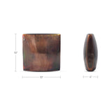 Burnished Copper Oval Vase | Novi Living Laval