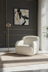 Modern European furniture - Chunky Upholstered Lounge Chair - www.oroa.com