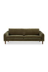 Modern European furniture - Wooden Leg 2-Seater Sofa - www.oroa.com