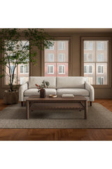 Modern European furniture - Wooden Leg 2-Seater Sofa - www.oroa.com