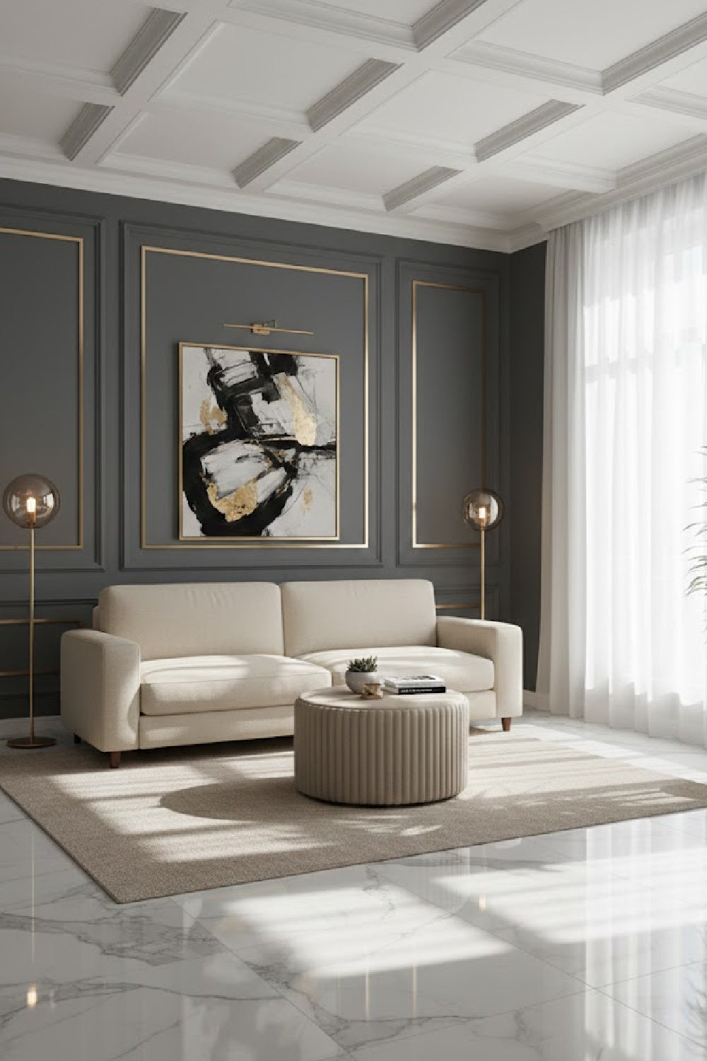 Wooden Leg 2-Seater Sofa | Novi Living Quinn | Oroa.com