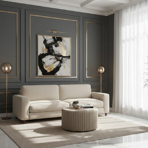   Wooden Leg 2-Seater Sofa | Oroa.com