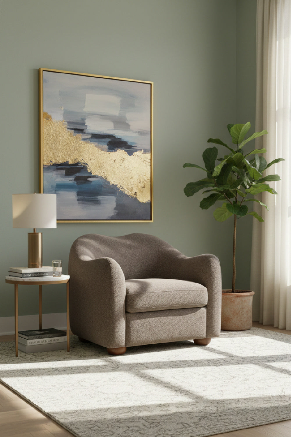 Modern European furniture - Sloped-Arm Accent Chair - www.oroa.com