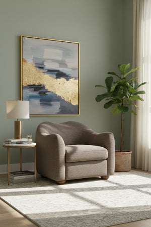 Modern European furniture - Sloped-Arm Accent Chair - www.oroa.com