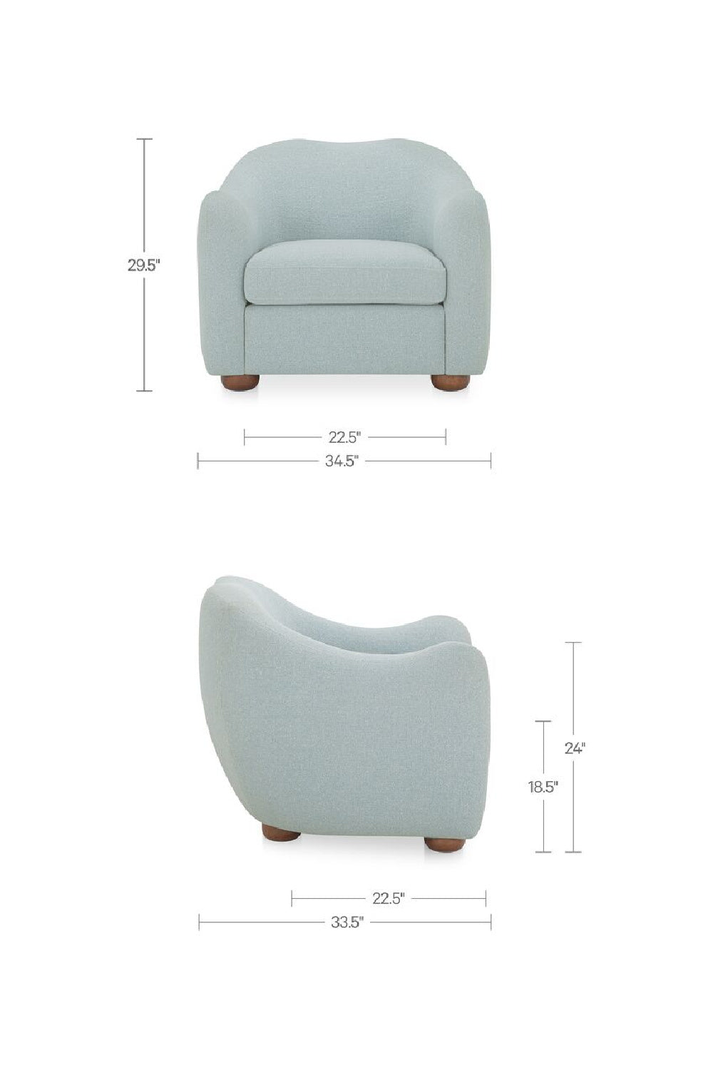 Modern European furniture - Sloped-Arm Accent Chair - www.oroa.com