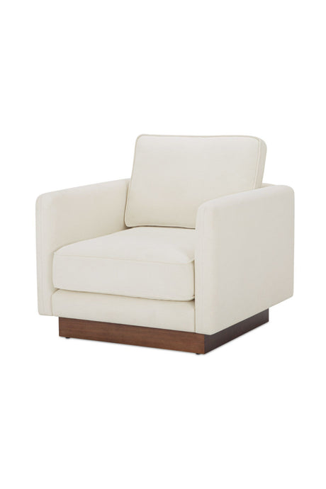Modern European furniture - White Upholstered Accent Chair - www.oroa.com