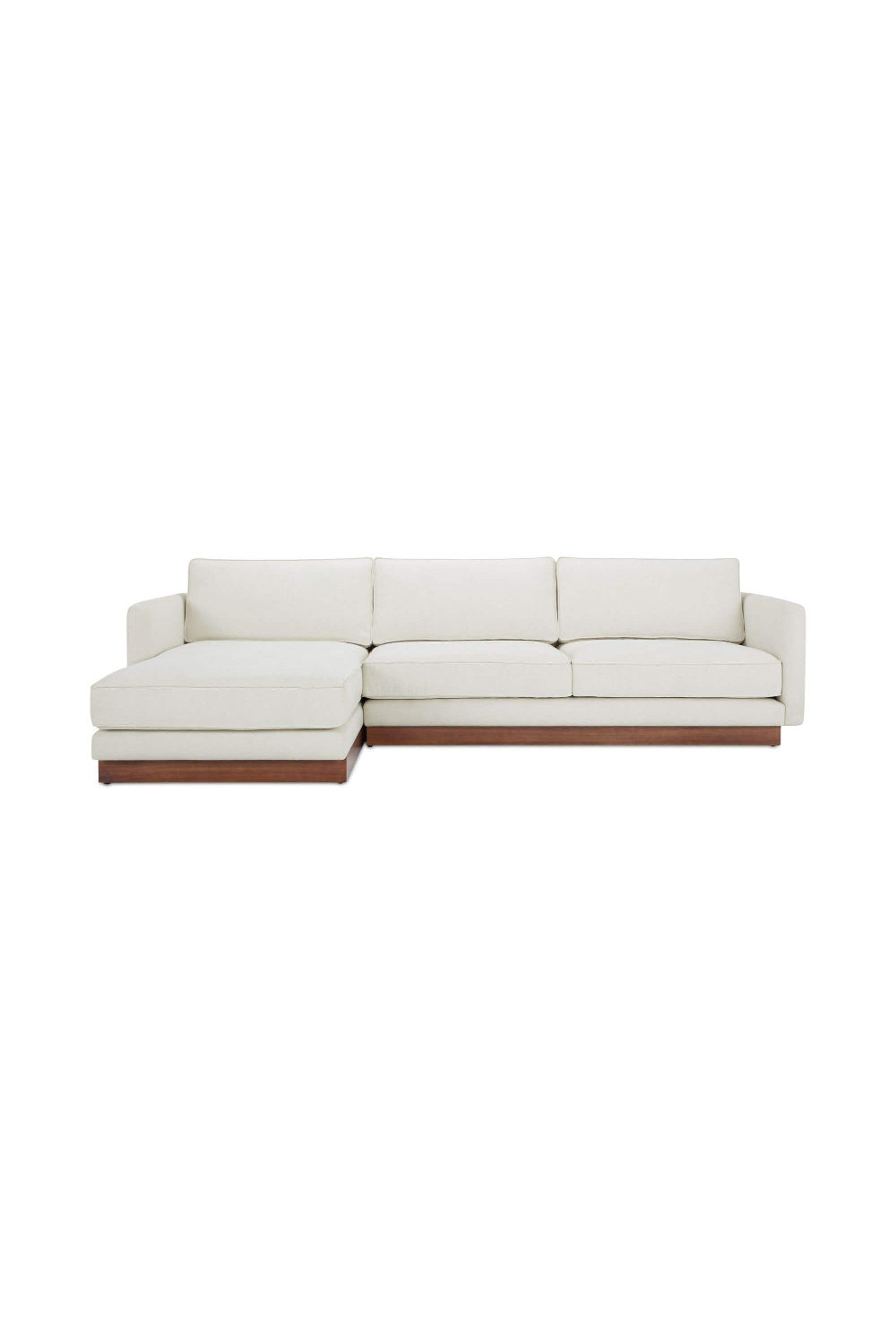 Modern European furniture - White Left Sectional Sofa - www.oroa.com