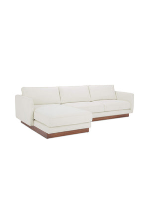 Modern European furniture - White Left Sectional Sofa - www.oroa.com