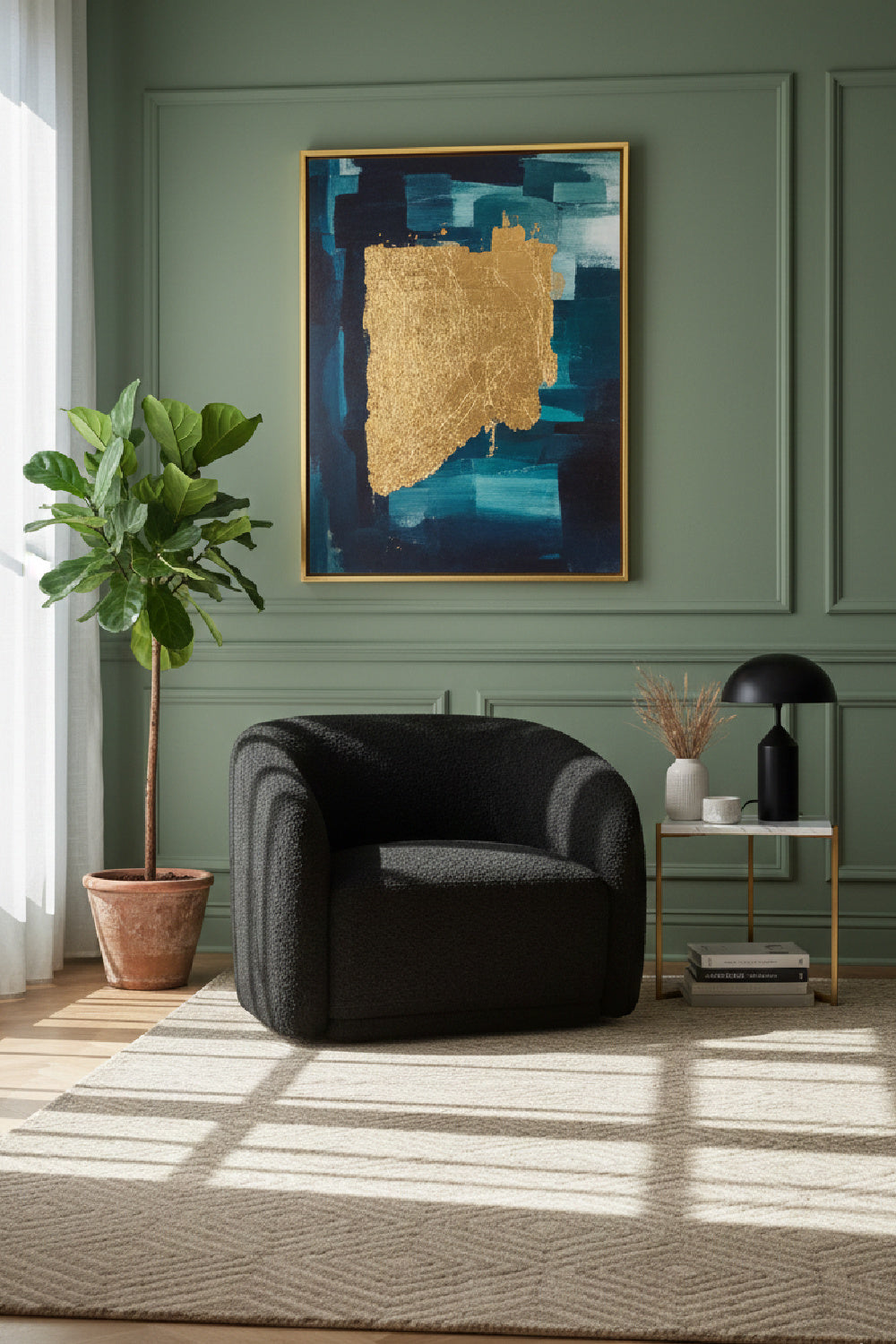 Modern European furniture - Curved Back Accent Chair - www.oroa.com