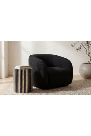 Modern European furniture - Curved Back Accent Chair - www.oroa.com
