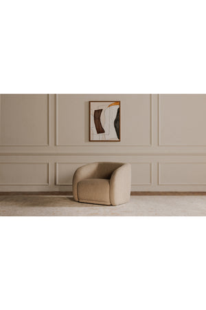 Modern European furniture - Curved Back Accent Chair - www.oroa.com
