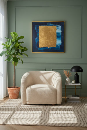 Modern European furniture - Curved Back Accent Chair - www.oroa.com