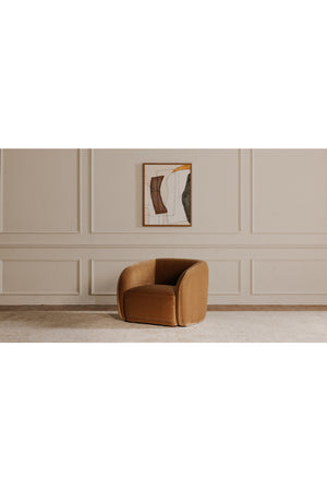 Modern European furniture - Curved Back Accent Chair - www.oroa.com