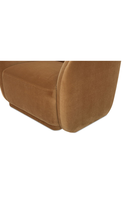 Modern European furniture - Curved Back Accent Chair - www.oroa.com