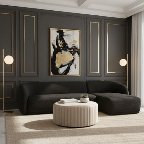 Curved Back Sectional Sofa | Novi Living Faye