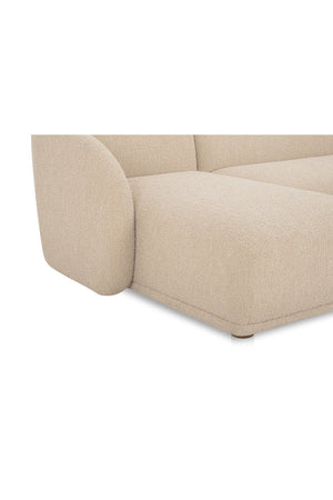 Curved Back Sectional Sofa | Novi Living Faye | Oroa.com