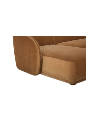 Curved Back Sectional Sofa | Novi Living Faye | Oroa.com