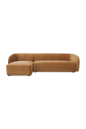 Curved Back Sectional Sofa | Novi Living Faye | Oroa.com