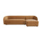 Modern European furniture - Curved Back Sectional Sofa - www.oroa.com