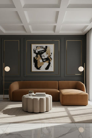 Curved Back Sectional Sofa | Novi Living Faye | Oroa.com