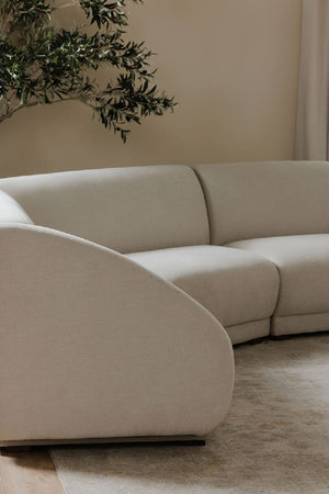 Modern European furniture - Gray Modular Lounge Chair - www.oroa.com