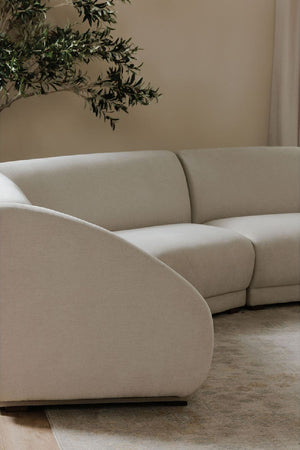 Modern European furniture - Gray Modular Lounge Chair - www.oroa.com