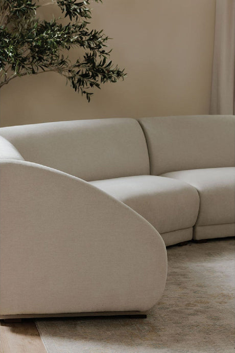 Modern European furniture - Gray Modular Lounge Chair - www.oroa.com