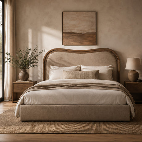 Green Upholstered Bed | Novi Living Camilla