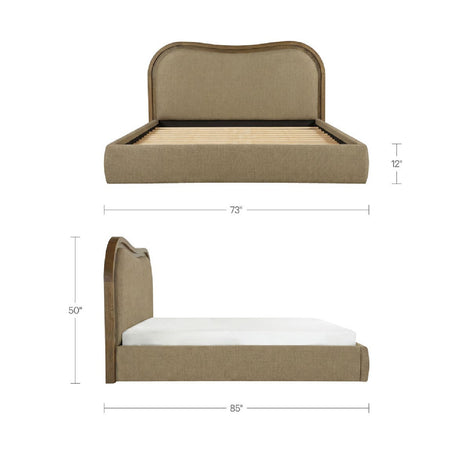 Green Upholstered Bed | Novi Living Camilla