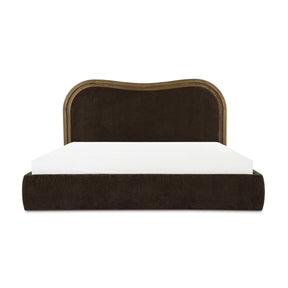 Brown Upholstered Bed - Novi Living Camilla - view 1