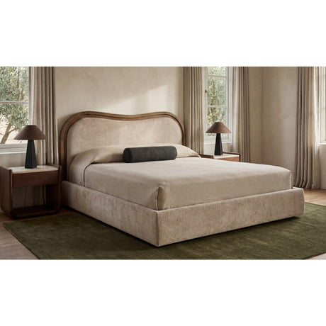 Cream Upholstered Bed | Novi Living Camilla