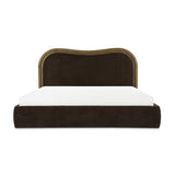 Brown Upholstered Bed | Novi Living Camilla