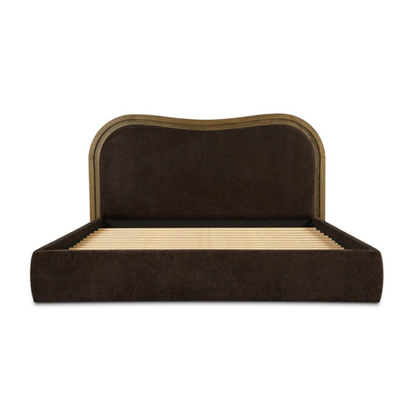 Brown Upholstered Bed | Novi Living Camilla