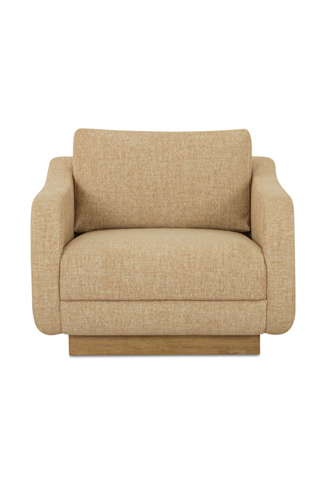 Wooden Base Lounge Chair | Novi Living Keane | Oroa.com