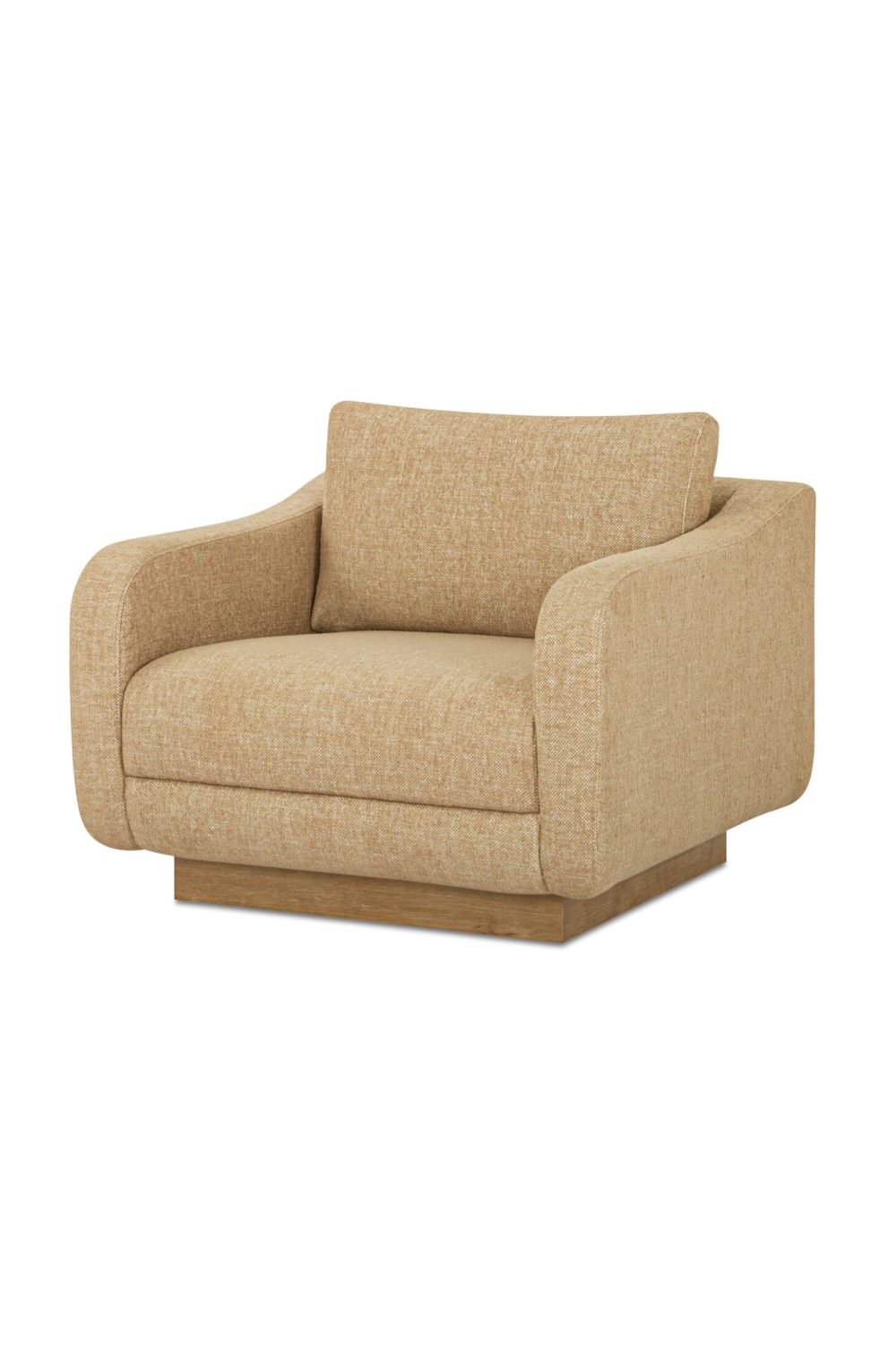 Wooden Base Lounge Chair | Novi Living Keane | Oroa.com