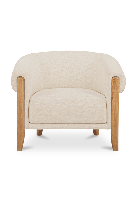 White Tub-Style Accent Chair | Novi Living Jones | Oroa.com