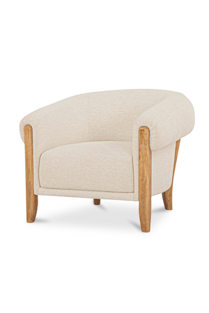 White Tub-Style Accent Chair | Novi Living Jones | Oroa.com