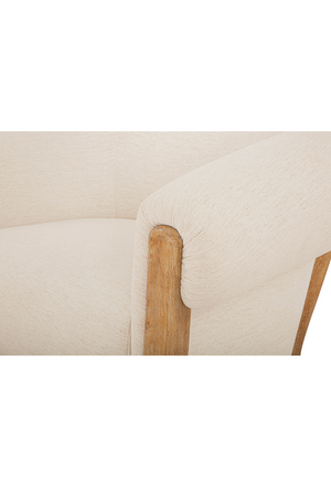White Tub-Style Accent Chair | Novi Living Jones | Oroa.com