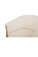 Modern European furniture - White Tub-Style Accent Chair - www.oroa.com